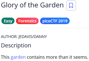 screenshot of the challenge description